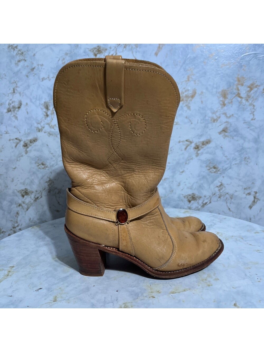 VTG Acme Women's Size 6.5M Shoes Brown Leather Fashion Western Cowboy Boots